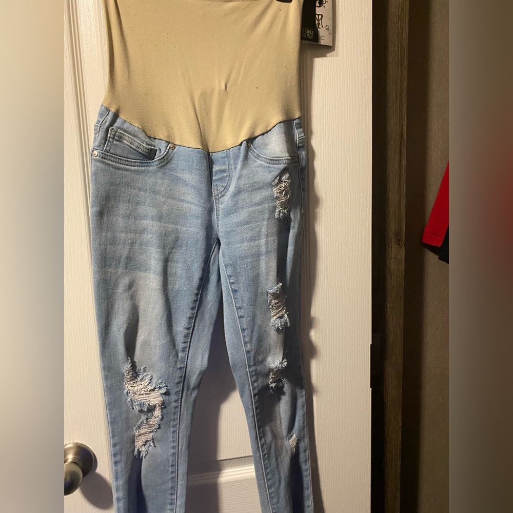 Maternity Ripped Jeans